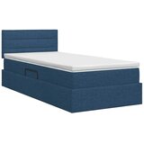  Krevet s madracem i skladištem Plava 90 x 200 cm Baršun - Plava 90 x 200 cm Dizajn linija | shoptok.hr