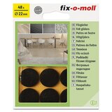 Fix-o-moll podložna pločica od filca (promjer: 22 mm, lijepljenje, 48 kom., smeđe boje) | shoptok.hr
