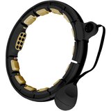  Hhm13 novi hula hoop crno/zlatni magnetski s utegom + brojačem hms | shoptok.hr