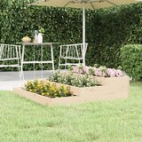  Visoka greda 107x107x27 cm trdna borovina | Shoptok.si