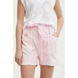 PepeJeans Kratke hlače VALLE ženske, roza barva, PL801097