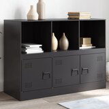 Maison Chic Komoda - Predalnik črna 99x39x73 cm jeklo, (21715574) | Shoptok.si