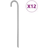  Klinovi za šator 12 kom 41,5 cm Ø12 mm od pocinčanog čelika | shoptok.hr