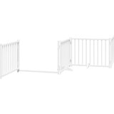 vidaXL Vrata za pse s vratašcima 12 panela sklopiva 960 cm drvo topole | shoptok.hr