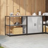  Kuhinjski set za pohranu 2 pcs Srebrna 180 x 50 x 92 cm | shoptok.hr