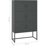 vidaXL Visoka komoda antracit 80 x 35 x 135 cm čelična | shoptok.hr
