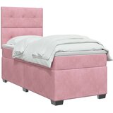  Boxspring krevet s madracem Ružičasta 100 x 200 cm Baršun | shoptok.hr