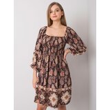 Och Bella Dress-TW-SK-BI-H3748.22X-dark brown | shoptok.hr
