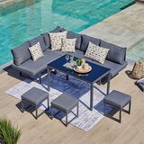 Ambia Garden LOUNGE GARNITURA tkanina aluminij | Shoptok.si