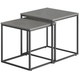  Set stolića u industrijskom stilu - beton / crne noge | shoptok.hr