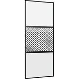 Staklena vrata Rezbarija Crna 90 x 2 x 205 cm Aluminij | Eponuda.ba