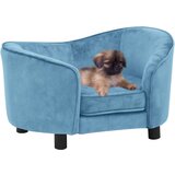 vidaXL pasji kavč turkizen 69x49x40 cm iz pliša | Shoptok.si