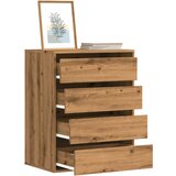 vidaXL Kotni predalnik artisan hrast 60x41x76 cm inženirski les | Shoptok.si