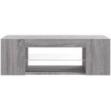 vidaXL TV omarica z LED lučkami siva sonoma 90x39x30 cm | Shoptok.si