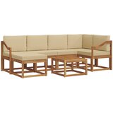  Set vanjskih sofa 7 kom. Prirodna i bež | shoptok.hr