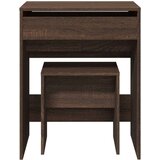 vidaXL Toaletni stolić sa stolcem smeđa boja hrasta 60 x 40 x 113,5 cm | shoptok.hr