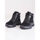 SHELOVET Black girls' ankle boots on a thick sole Cijene