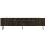 Hanah home tv polica Dekolp1 walnut silver