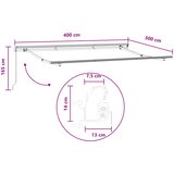  Povlačivi tende Svijetlo siva i bijela. 400 × 300 cm | shoptok.hr