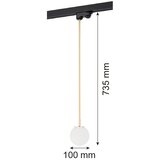  Argon 4308 - Luster na štapu za šinski sistem BANG 1xG9/6W/230V mesing | Eponuda.com