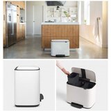 Brabantia Koš za smeti Bo Pedal Bin, 3 x 11 L, bel | Shoptok.si