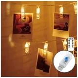 LED dekorativni lanac 20xLED/5W/USB 6 m topla bela