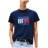 Tommy Jeans Majice s kratkimi rokavi TJM SLIM RWB FLAG TEE EX Modra | Shoptok.si