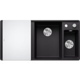 Blanco sudoper AXIA III 6 S-F InFino SILGRANIT BAZEN DESNO, daska staklo, s dalj.upr. - CRNA | shoptok.hr