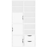  Bočni ormarići 4 kom ODDA bijeli 40x24x79 cm puno drvo bor | shoptok.hr