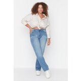 Trendyol Curve Indigo High Waist Skinny Jeans Cene
