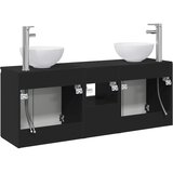  Set ormarića za kupaonicu 3 kom. Crna 49,5 x 35 x 63 cm | shoptok.hr