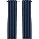  Zavjese za zamračivanje s prstenima 2 kom plave 140 x 245 cm | shoptok.hr