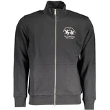 MEN'S BLACK ZIPPED SWEATSHIRT
