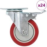 vidaXL Gibljiva kolesa 24 kosov 100 mm | Shoptok.si