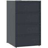 vidaXL Spremište za 6 kante za otpad antracit 414x79x117 cm čelično | shoptok.hr