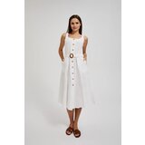 Moodo Women's summer dress with buttons - white | shoptok.hr