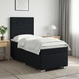  Boxspring krevet s madracem Crna 100 x 200 cm Tkanina | shoptok.hr