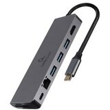 Docking station USB adapter Type-C 5-in-1 multi-port adapter Hub + HDMI + PD + card reader + LAN, A-CM-COMBO5-05 | Eponuda.ba