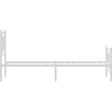  Metalni okvir kreveta uzglavlje i podnožje bijeli 80x200 cm | shoptok.hr