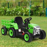  3-stupanjski traktor s uklonjivim prikolicom i 2,4 G daljinskim upravljačem, dječji traktor za vožnju | shoptok.hr