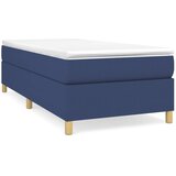 Maison Chic Box spring postelja - Vzmetna postelja z vzmetnico moder 90x200 cm blago SL19036, (21885452) Cene