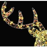 vidaXL Reindeer vuče saonice Topla bijela 60 cm PET | shoptok.hr