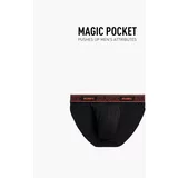 Atlantic Men's Tango Briefs Magic Pocket - Black