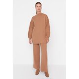 Trendyol Brown Sleeves Knitted Detailed Knitwear Hijab Bottom-Top Set Cijene