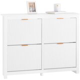 SoBuy OMARA ZA ČEVLJE s 4 vrati Bela 104x23x82cm Sodobno Cene