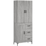  Visoka komoda siva sonome 69,5x34x180 cm od konstruiranog drva | shoptok.hr