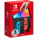 Nintendo SWITCH CONSOLE O LED NEON BLUE/RED 3Y, (21332134) | Shoptok.si