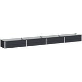  Povišeni vrtni krevet Antracit 320 x 40 x 24 cm | shoptok.hr