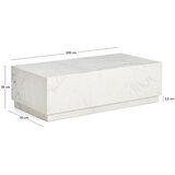 Kave Home Bijeli mramorni stolić za kavu 50x100 cm Sorein – | shoptok.hr