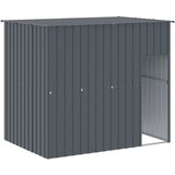  Kućica za pse s krovom antracit 214x153x181 cm pocinčani čelik | shoptok.hr